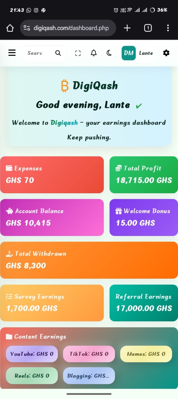 Ghana Dashboard